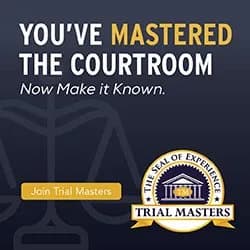 Trial Masters client advertising creative